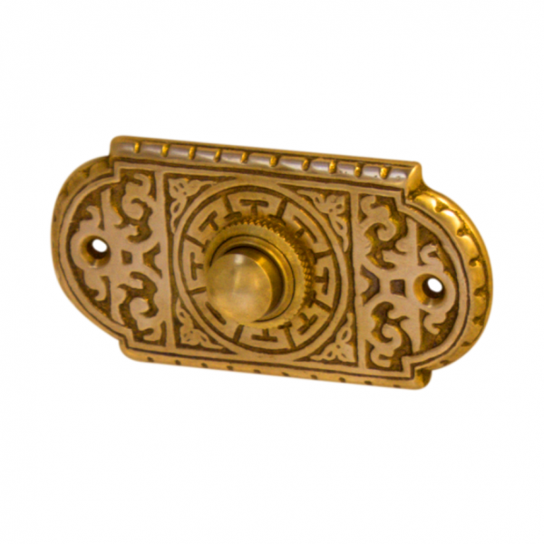 Interrupteur rotatif en laiton, couleur bronze doré -  France